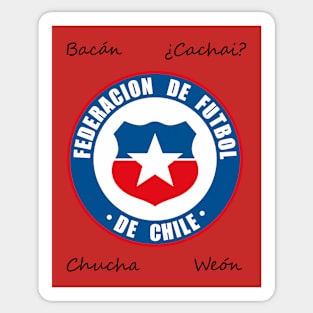 Chile Slang and Soccer Shirt Sticker